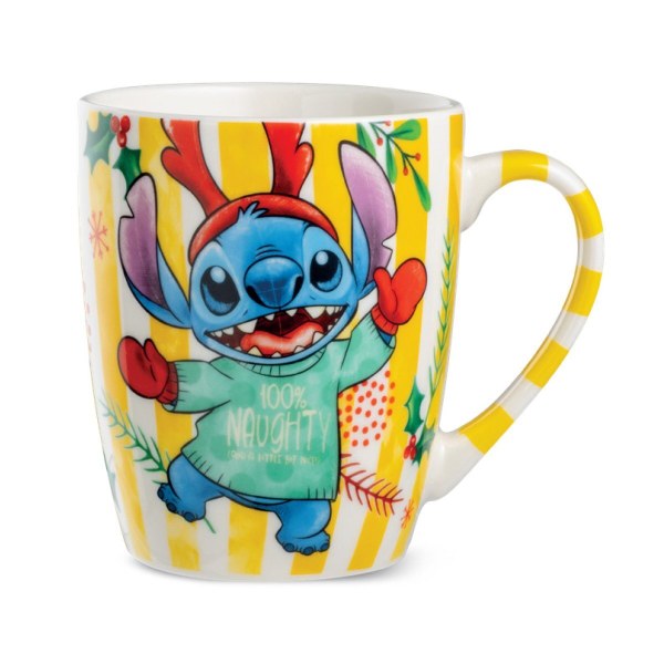 Mug Stitch Noël jaune 450ml - Egan Disney Home