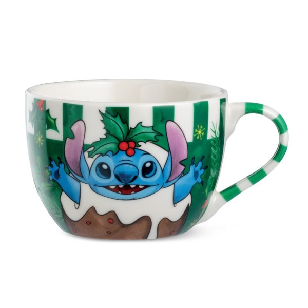 Bol petit déjeuner Stitch Noël vert 520 ml - Egan Disney Home