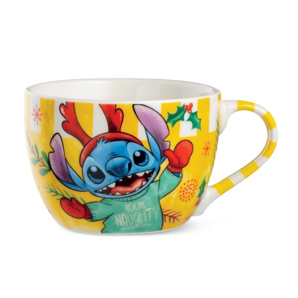 Bol petit déjeuner Stitch Noël jaune 520 ml - Egan Disney Home