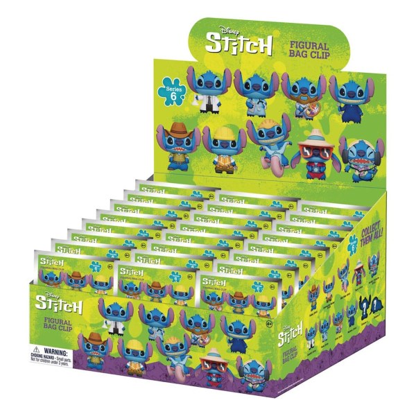 Porte-clés pour sac à dos 3D boîte mystère Stitch série 6 - Lilo & Stitch