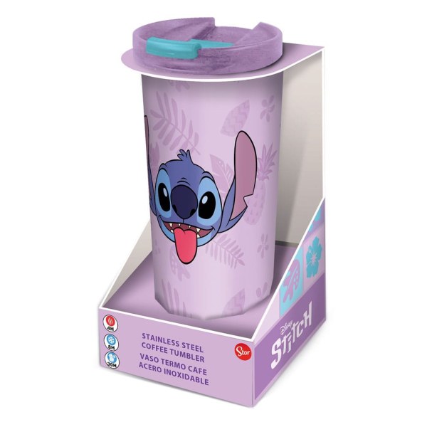Mug de Voyage Isotherme en acier inoxydable Stitch Palmes - Lilo & Stitch