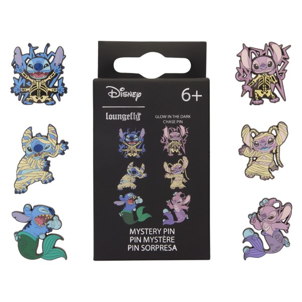 Pin's Boîte Mystère Costumes Halloween Stitch & Angel - Disney Loungefly