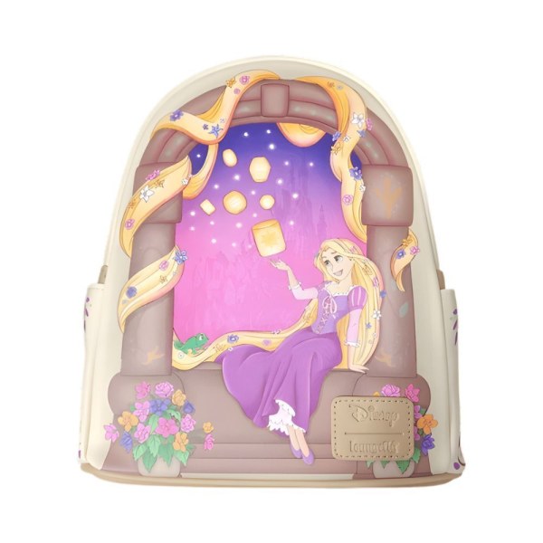 Sac à dos Loungefly Disney Raiponce avec scène de lanternes 26cm