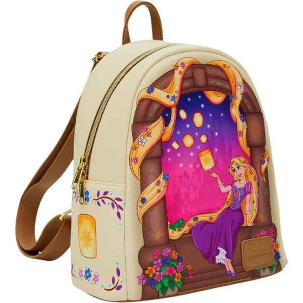 Sac à dos Loungefly Disney Raiponce avec scène de lanternes 26cm