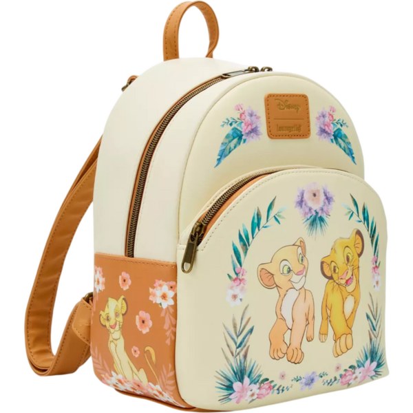 Sac à dos Loungefly Disney Le Roi Lion Simba et Nala Floral 26cm