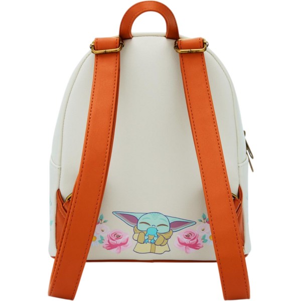 Sac à Dos Grogu avec Grenouilles et Bordure Marron - Loungefly Star Wars