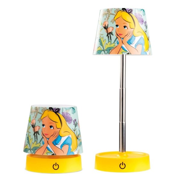 DISNEY ALICE AU PAYS DES MERVEILLES - Lampe de Bureau LED Rechargeable - 11cm