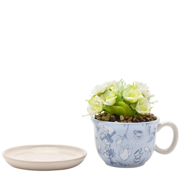 DISNEY ALICE AUX PAYS DES MERVEILLES - Tasse Décorative + Fausse Plante