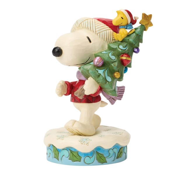 SNOOPY AND WOODSTOCK WITH TREE