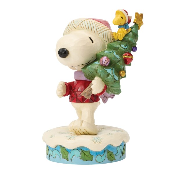 SNOOPY AND WOODSTOCK WITH TREE