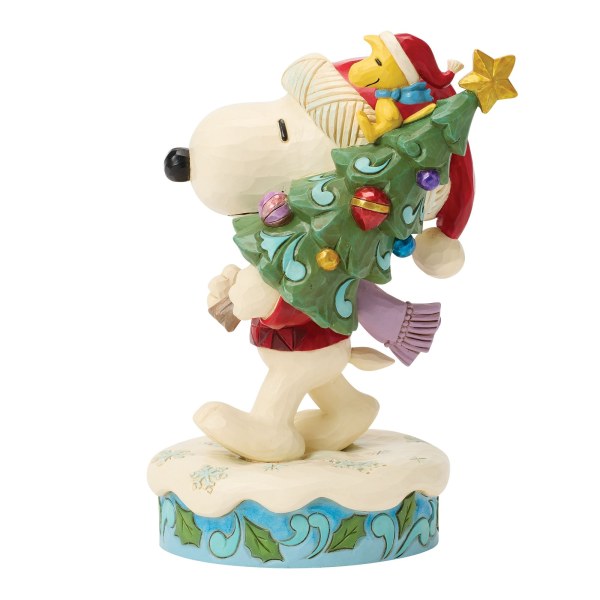 SNOOPY AND WOODSTOCK WITH TREE