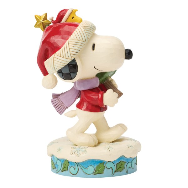 SNOOPY AND WOODSTOCK WITH TREE