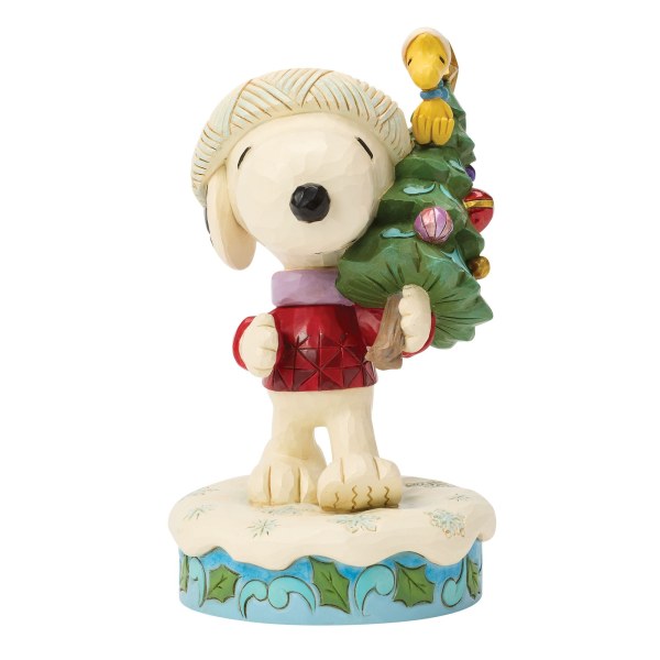 SNOOPY AND WOODSTOCK WITH TREE