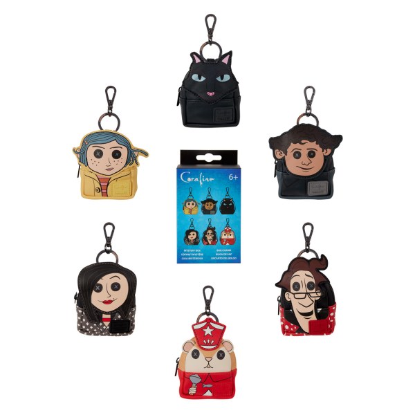 Porte-clés Mini Sac à Dos Mystère - Loungefly Coraline