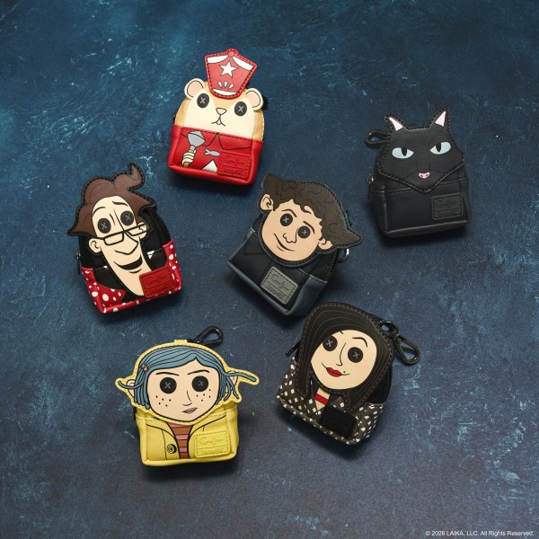 Porte-clés Mini Sac à Dos Mystère - Loungefly Coraline