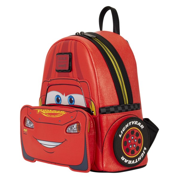Mini Sac à Dos Lumineux Métallisé Lightning McQueen - Disney Pixar Loungefly Cars 20e Anniversaire