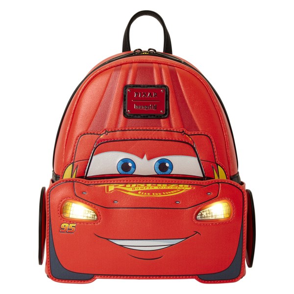 Mini Sac à Dos Lumineux Métallisé Lightning McQueen - Disney Pixar Loungefly Cars 20e Anniversaire