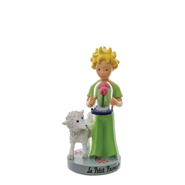 FIGURINE LE PETIT PRINCE 12 CM ROSE ET MOUTON