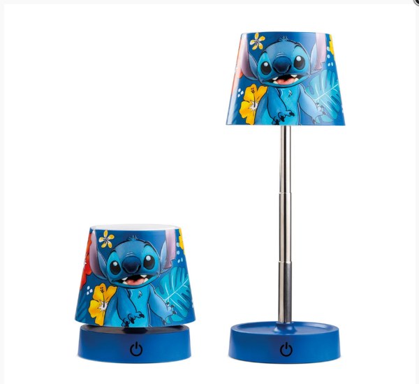 LAMPE DE TABLE DISNEY STITCH BLUE CM 11