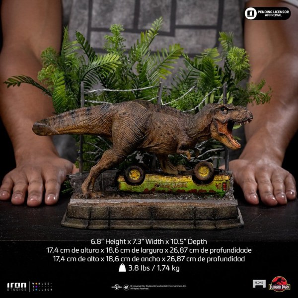 Jurassic Park statuette Icons T-Rex Breakout Set A 17 cm