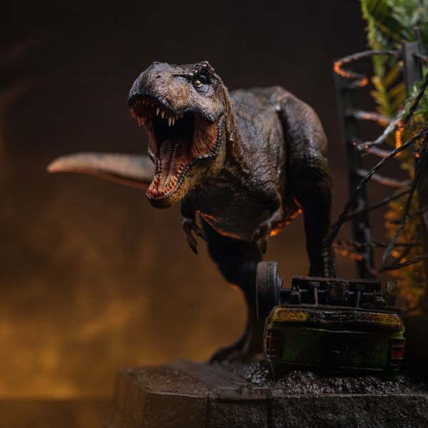 Jurassic Park statuette Icons T-Rex Breakout Set A 17 cm
