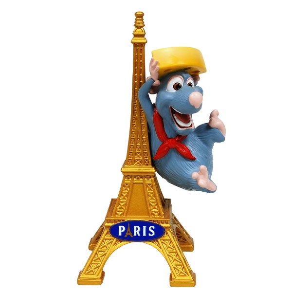 FIGURINE RESINE REMY SUR TOUR EIFFEL - DISNEY RATATOUILLE