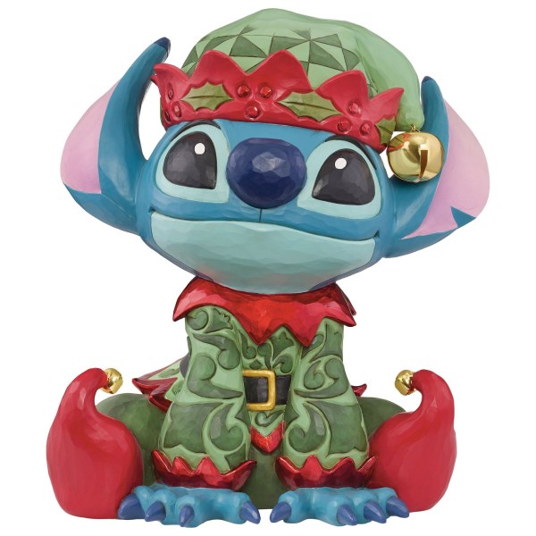 Figurine Stitch lutin de Noël Disney 37,3 cm par Jim Shore – Exclusivité Costco – Disney Traditions