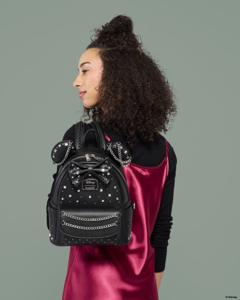 Mini sac à dos Minnie Mouse avec clous et chaînes - Disney Loungefly