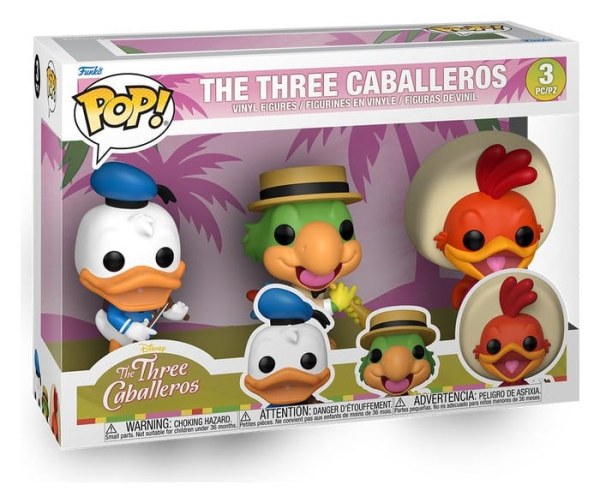 FUNKO POP! pack 3 figurines Les Trois Caballeros - Disney
