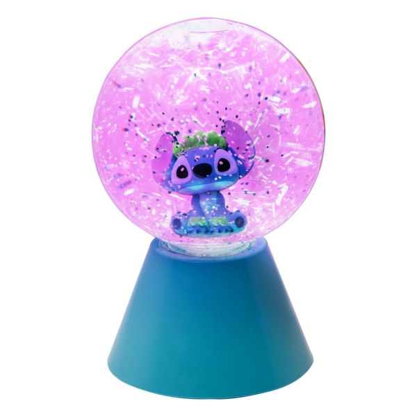 Lampe LED Stitch Boule Paillettes 17 cm - Disney Lilo & Stitch