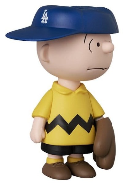 Figurine PVC UDF Charlie Brown en Los Angeles Dodgers 9 cm - MLB × Peanuts