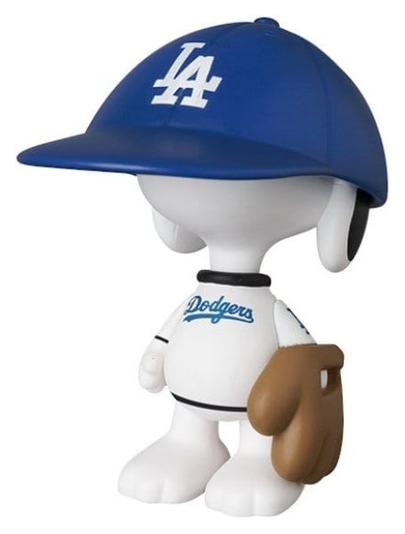 Figurine PVC UDF Snoopy en Los Angeles Dodgers 7 cm - MLB × Peanuts