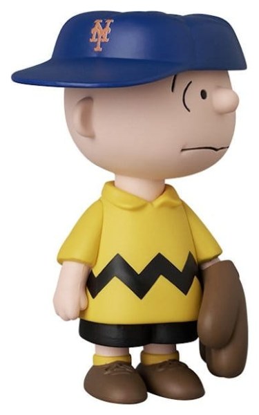 Figurine PVC UDF Charlie Brown en New York Mets 9 cm - MLB × Peanuts