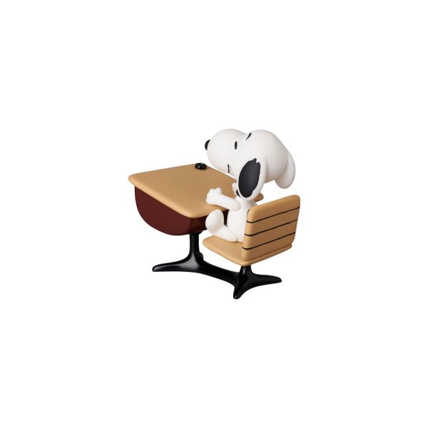 mini figurine Medicom UDF série 18 Snoopy avec bureau 9 cm - Peanuts