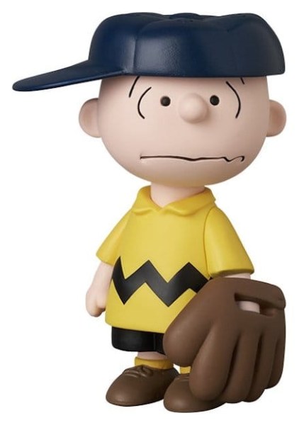 figurine PVC UDF Charlie Brown en Yankees de New York 9 cm - MLB × Peanuts