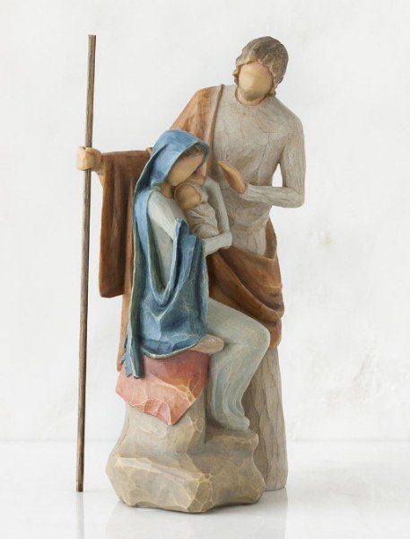 STATUE WILLOW TREE LA SAINTE FAMILLE