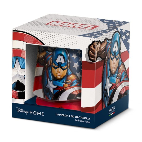 Lampe de Bureau LED Rechargeable Captain America 11cm - Marvel