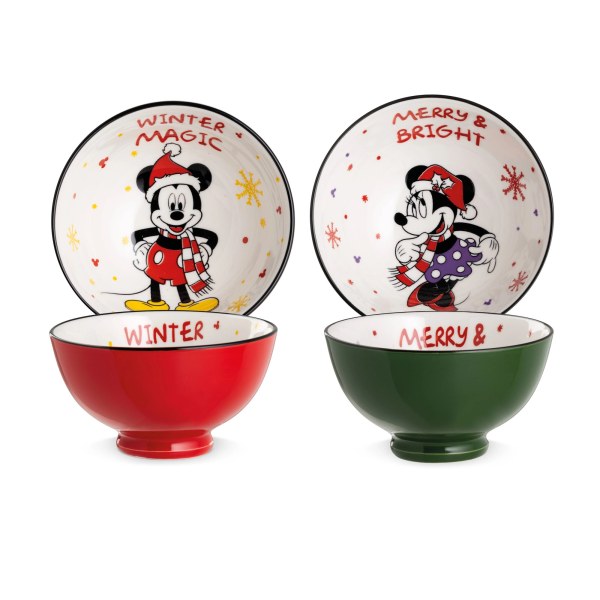 Set 2 bols 300ml Mickey & Minnie magie hivernale - Disney
