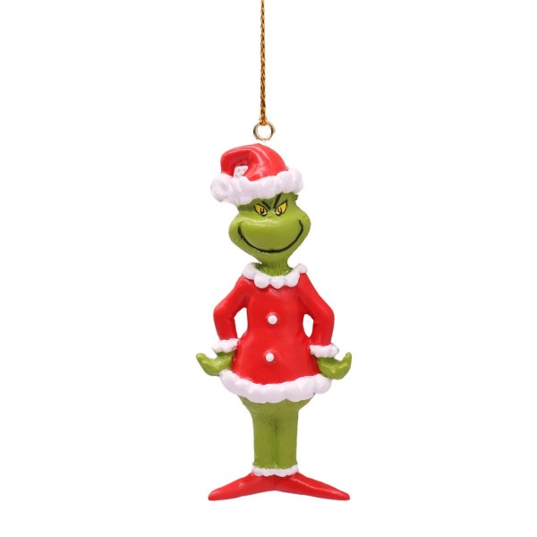 Ornement 3D The Grinch en tenue de Noël