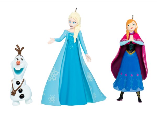 Disney - Assortiment de 3 suspensions 3D La Reine des Neiges – Anna, Elsa et Olaf