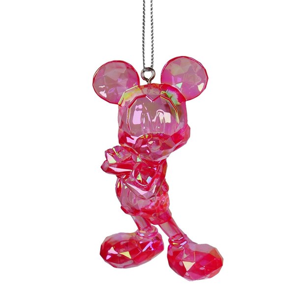 Ornement 3D Acrylique Mickey D100 Rouge - Disney