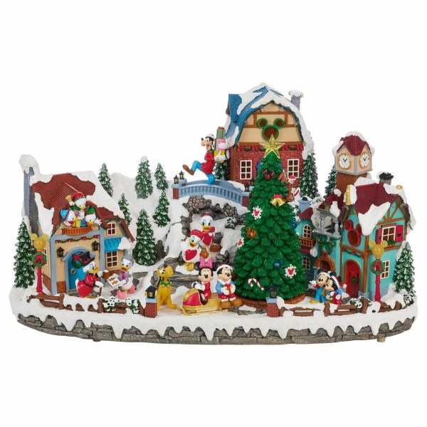 Village animé de Noël Disney avec musique 29 cm – Exclusivité Costco