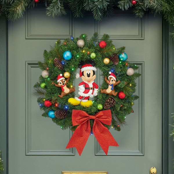 Couronne de Noël Disney 55 cm avec lumières LED – Exclusivité Costco