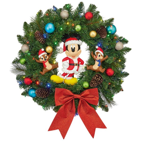 Couronne de Noël Disney 55 cm avec lumières LED – Exclusivité Costco