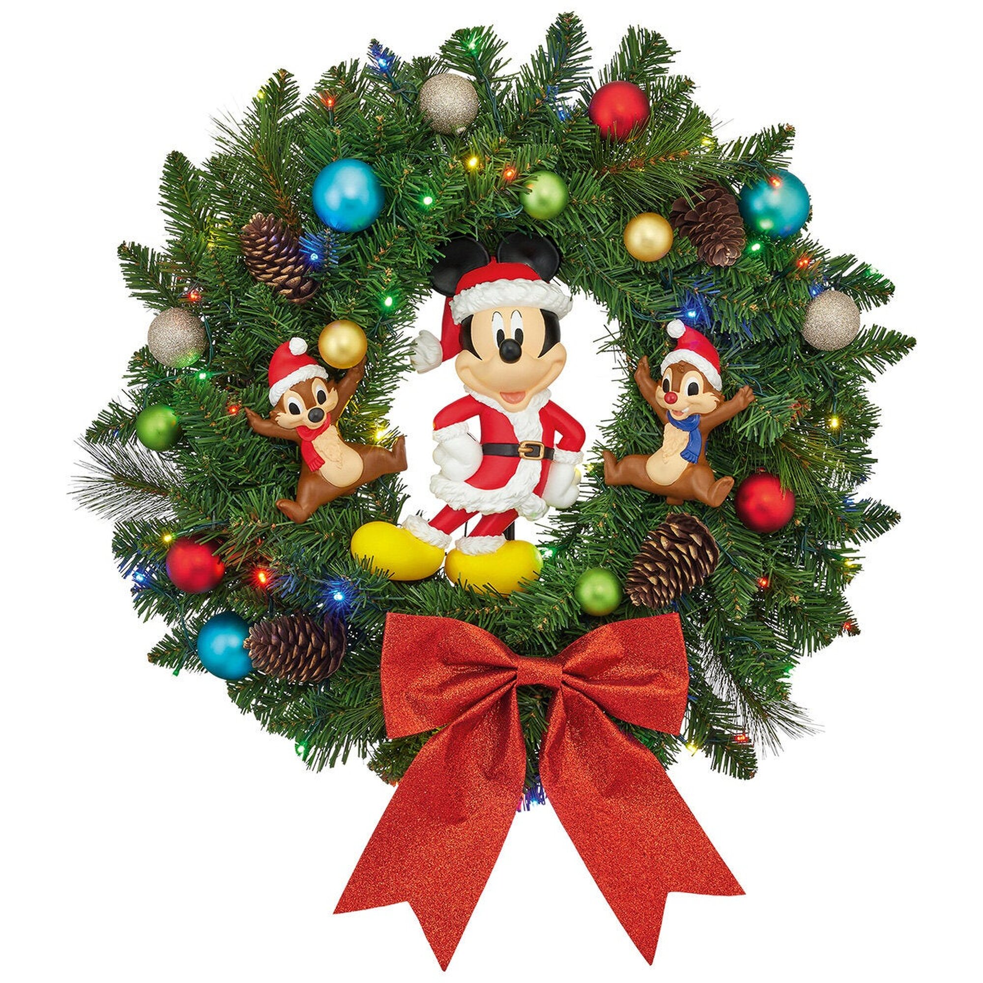 Couronne de Noël Disney 55 cm avec lumières LED – Exclusivité Costco