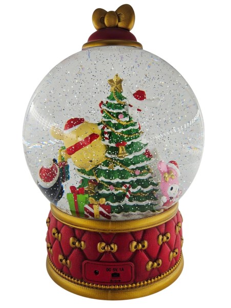 Boule à neige Hello Kitty de Noël avec paillettes et lumières LED 31 cm – Exclusivité Costco 