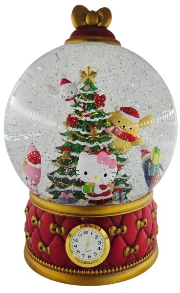 Boule à neige Hello Kitty de Noël avec paillettes et lumières LED 31 cm – Exclusivité Costco 