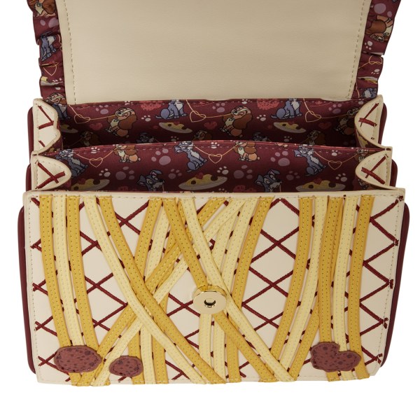 Sac à bandoulière bijoux La Belle et le Clochard diner spaghetti - Disney Loungefly