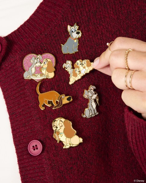 Pin's mystère La Belle et le Clochard - Disney Loungefly