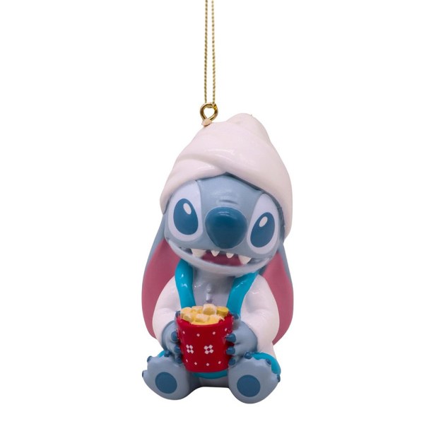 Disney - Suspension 3D Stitch en peignoir avec chocolat chaud